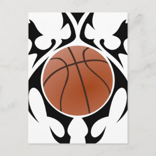 Postal baloncesto tribal.