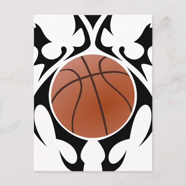 Postal baloncesto tribal. (Anverso)