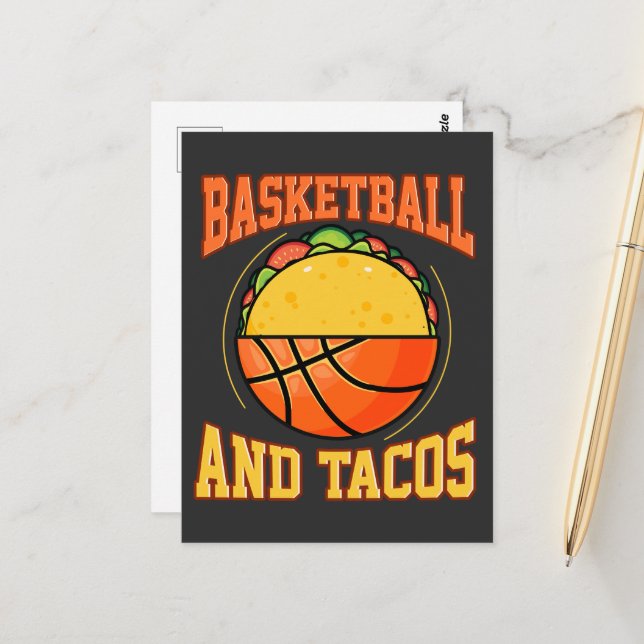 Postal Baloncesto Y Tacos (Anverso/Reverso In Situ)