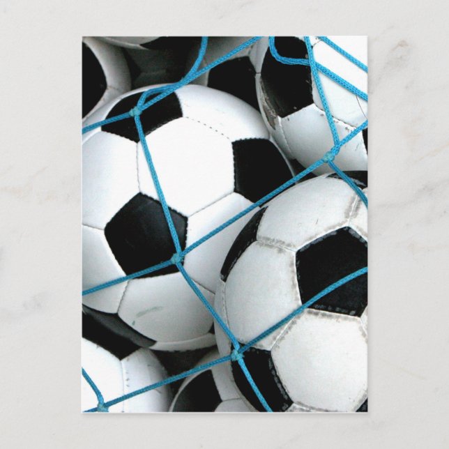 Postal Balones de fútbol (Anverso)