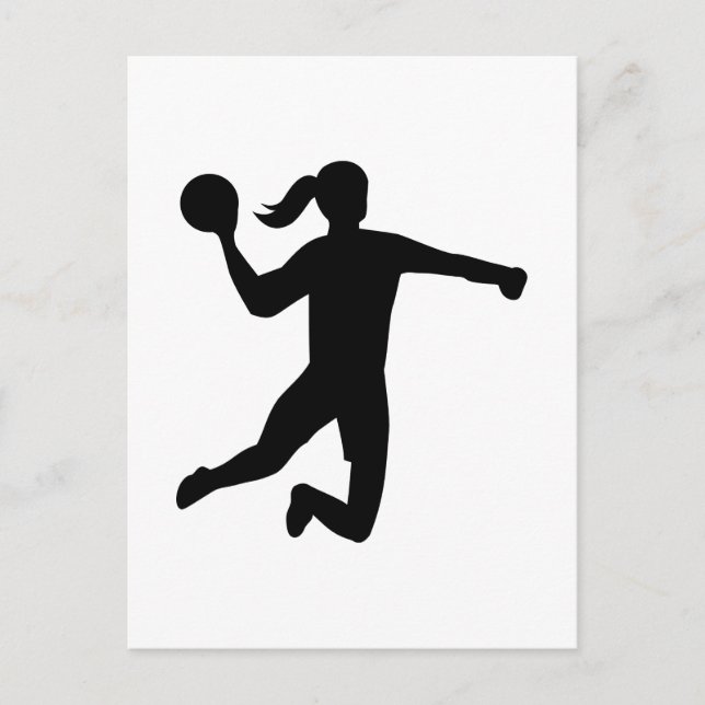 Postal Balonmano femenino (Anverso)