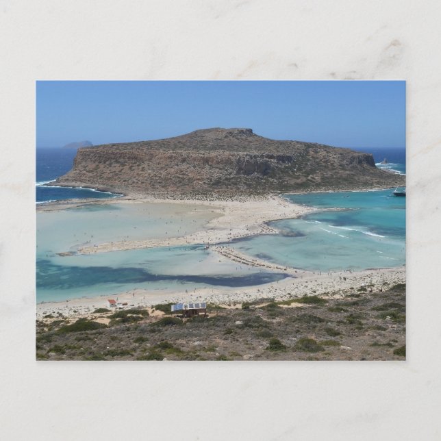Postal Balos Lagoon, Crete Greece Beach Postcard (Anverso)