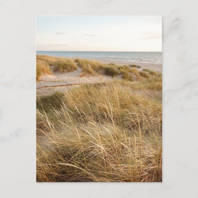 Postal Baltic sea beach in Liepaja, Latvia (Anverso)