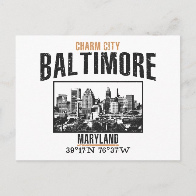 Postal Baltimore (Anverso)