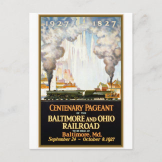 Postal "Baltimore and Ohio Railroad Centenario"