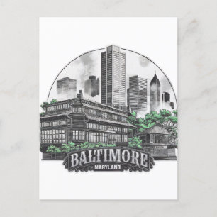 Postal Baltimore City Maryland Estados Unidos