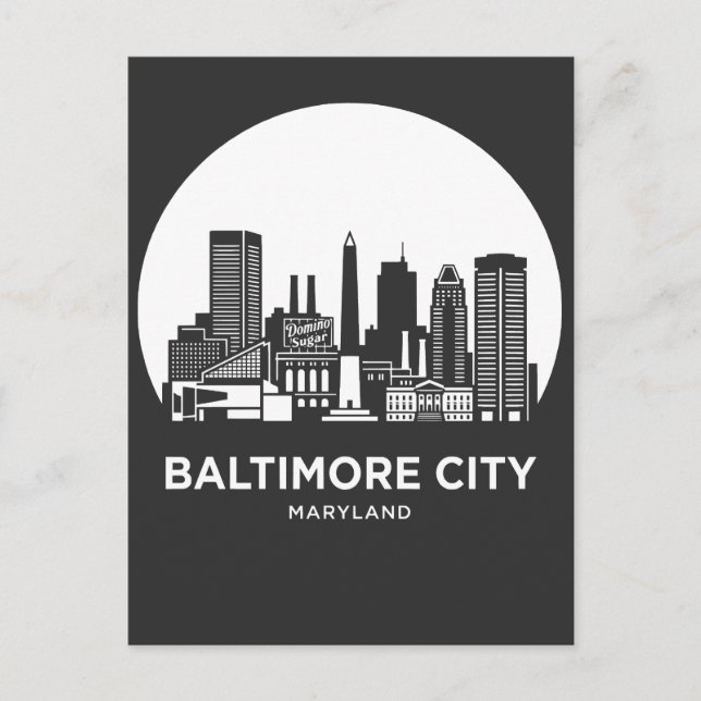 Postal Baltimore Ciudad Maryland (Anverso)