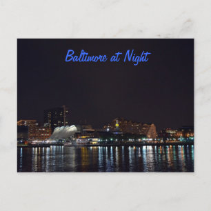 Postal Baltimore de noche