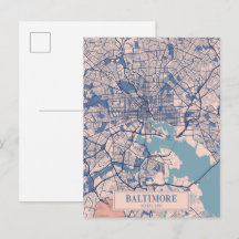 Baltimore Maryland EE. UU. Mapa de la ciudad vento
