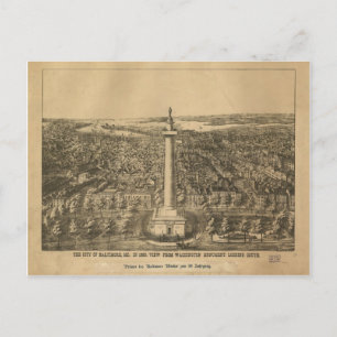 Postal Baltimore, Maryland en 1880