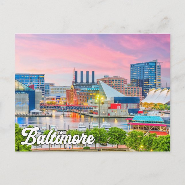 Postal Baltimore, Maryland, Estados Unidos (Anverso)