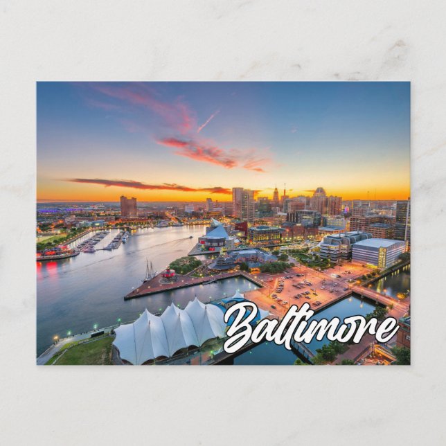 Postal Baltimore, Maryland, Estados Unidos (Anverso)