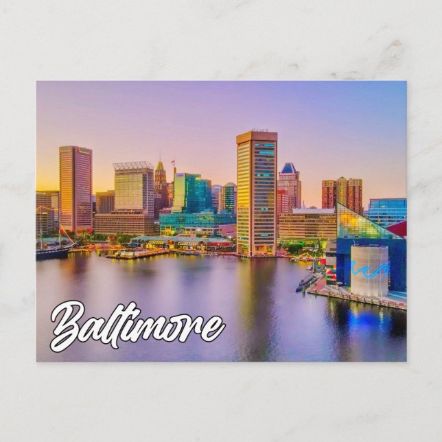 Postal Baltimore, Maryland, Estados Unidos (Anverso)