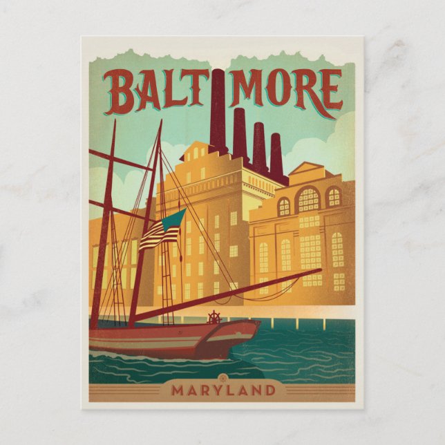 Postal Baltimore, MD (Anverso)