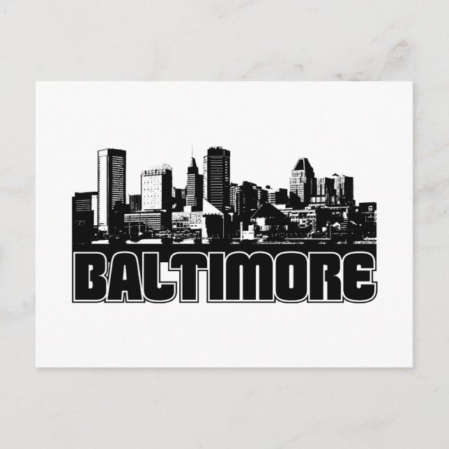 Postal Baltimore Skyline (Anverso)