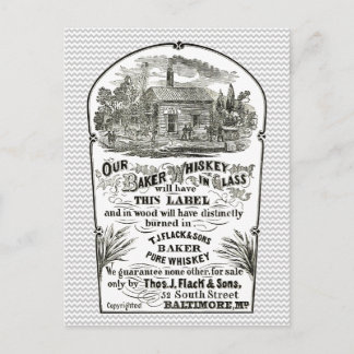 Postal Baltimore Whiskey Vintage 1867