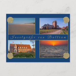 Postal Baltrum Ansichtskarte - Inselgrüße