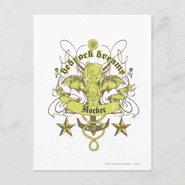 Postal Bam Bam Bedrock Dreams (Anverso)