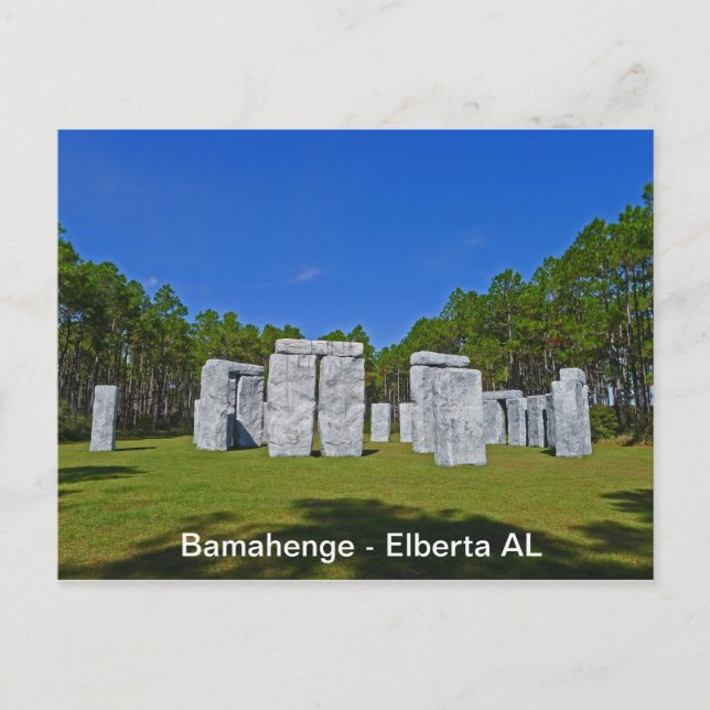 Postal Bamahenge - Elberta AL (Anverso)