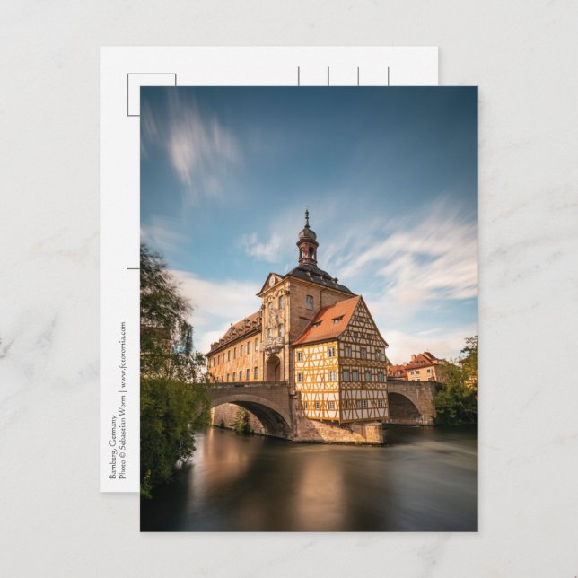 Postal Bamberg Alemania (Anverso / Reverso)
