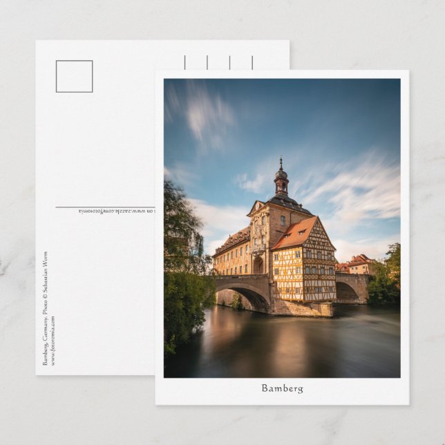 Postal Bamberg Alemania (Anverso / Reverso)