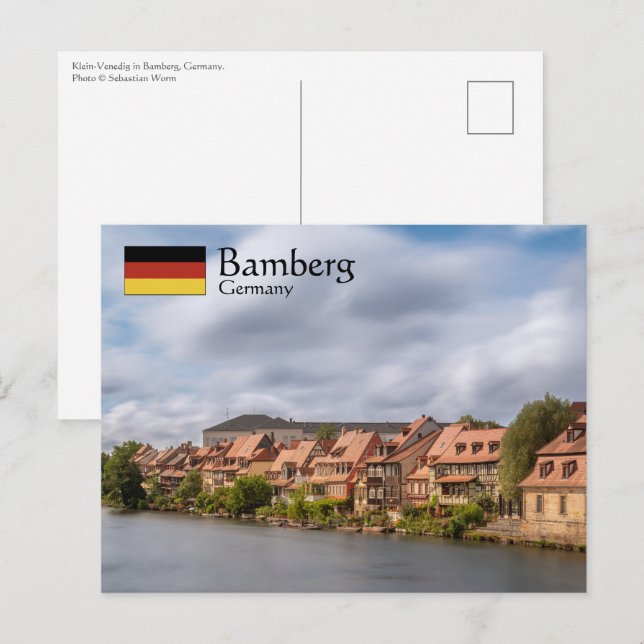 Postal Bamberg Alemania (Anverso / Reverso)