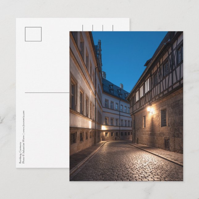 Postal Bamberg Alemania (Anverso / Reverso)