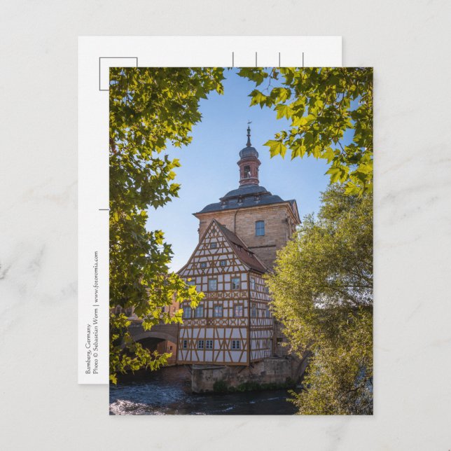 Postal Bamberg Alemania (Anverso / Reverso)
