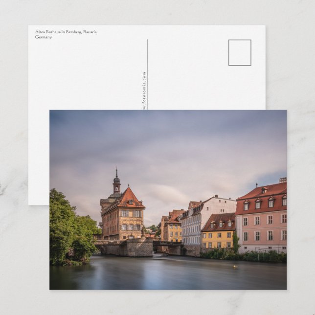 Postal Bamberg Alemania (Anverso / Reverso)