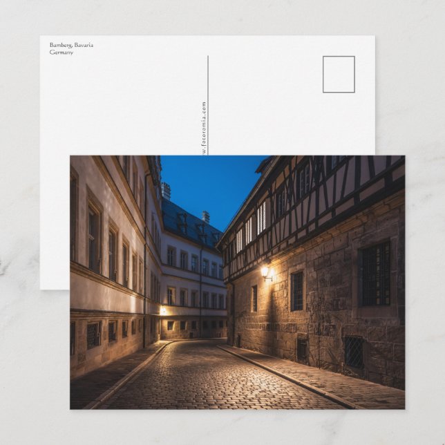 Postal Bamberg Alemania (Anverso / Reverso)