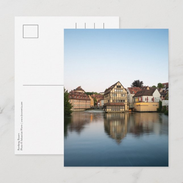 Postal Bamberg Alemania (Anverso / Reverso)