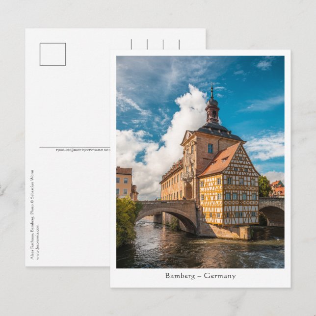 Postal Bamberg Alemania (Anverso / Reverso)