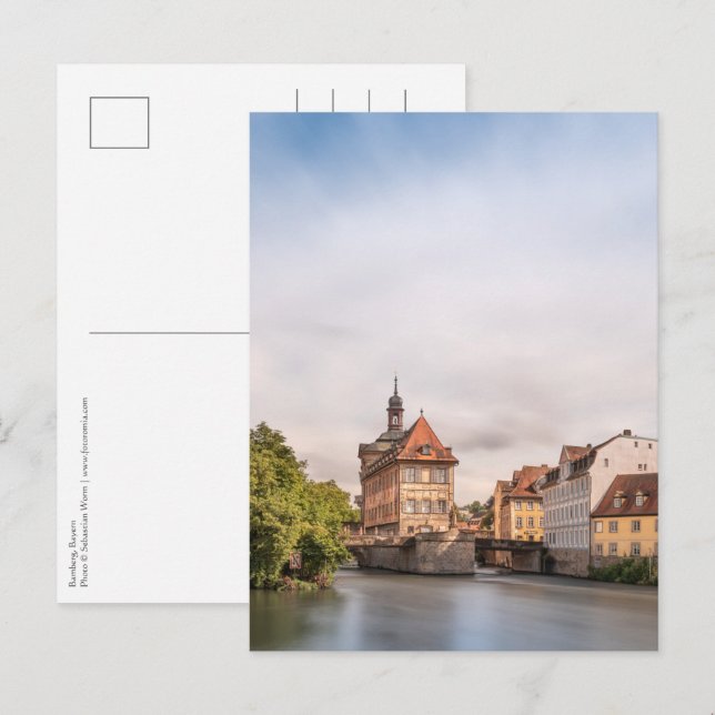 Postal Bamberg Alemania (Anverso / Reverso)