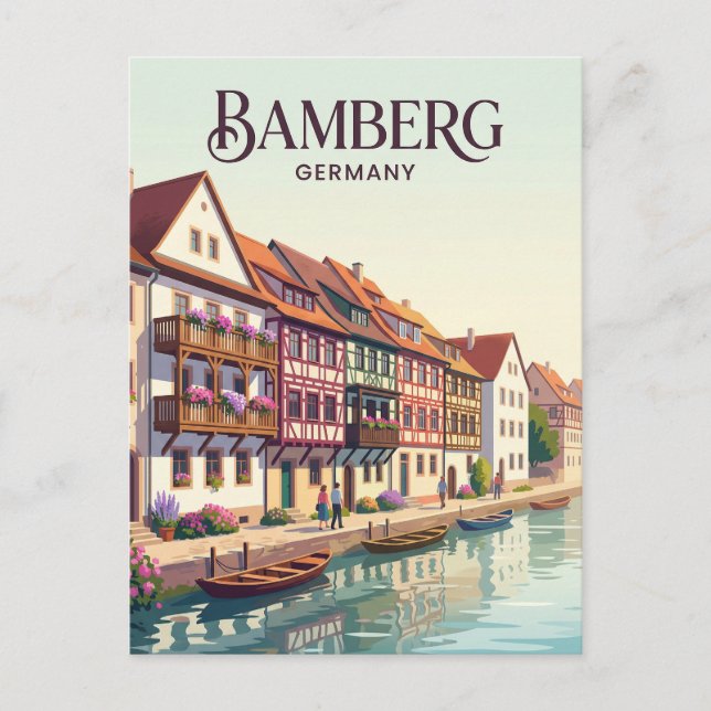 Postal Bamberga Alemania (Anverso)