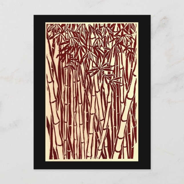 Postal bambú (Anverso)