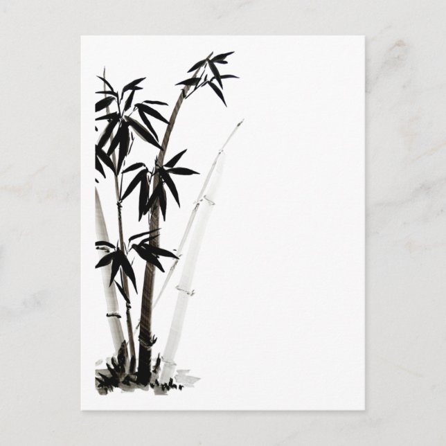 Postal Bambú negro - Tinta (Anverso)
