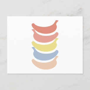 Postal Banana arcoiris #1