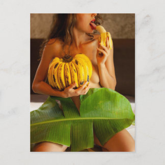 Postal Banana Babe Sexy foto