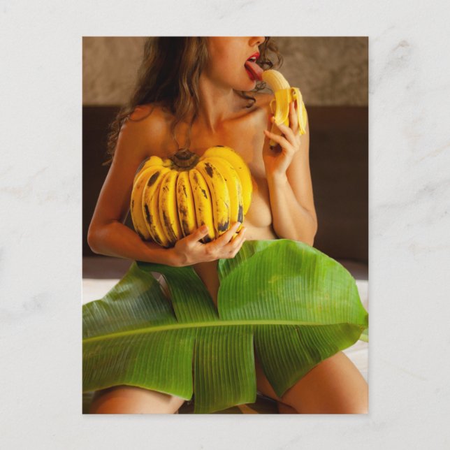 Postal Banana Babe Sexy foto (Anverso)