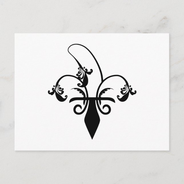 Postal banana fleur de lis (Anverso)