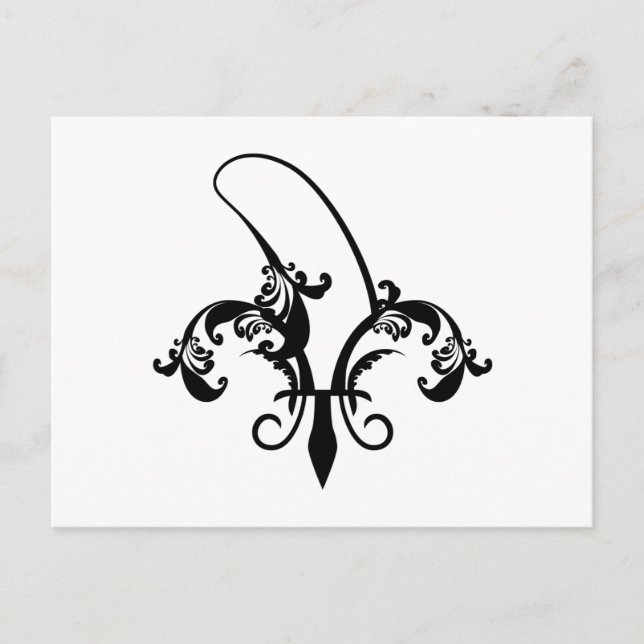 Postal banana fleur de lis (Anverso)