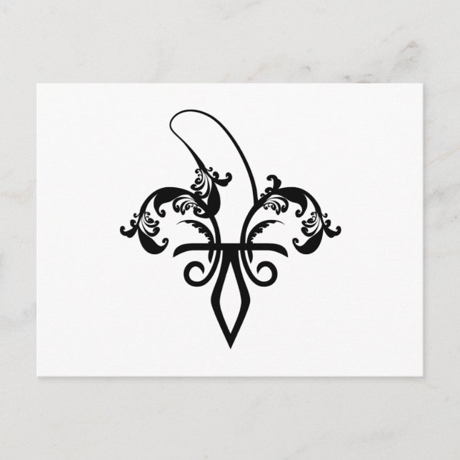 Postal banana fleur de lis (Anverso)
