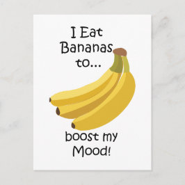 Postal Banana Fruit Boost My Mood Funny