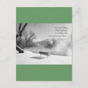Postal Banco de Nieve en Silencio