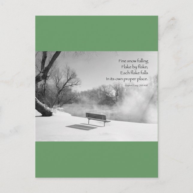 Postal Banco de Nieve en Silencio (Anverso)