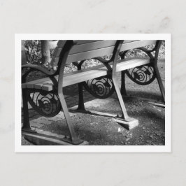 Postal Banco de parque con diseño de ginkgo: Tokio