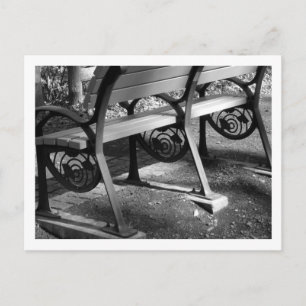 Postal Banco de parque con diseño de ginkgo: Tokio
