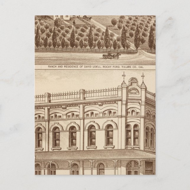 Postal Banco del Condado de Tulare (Anverso)