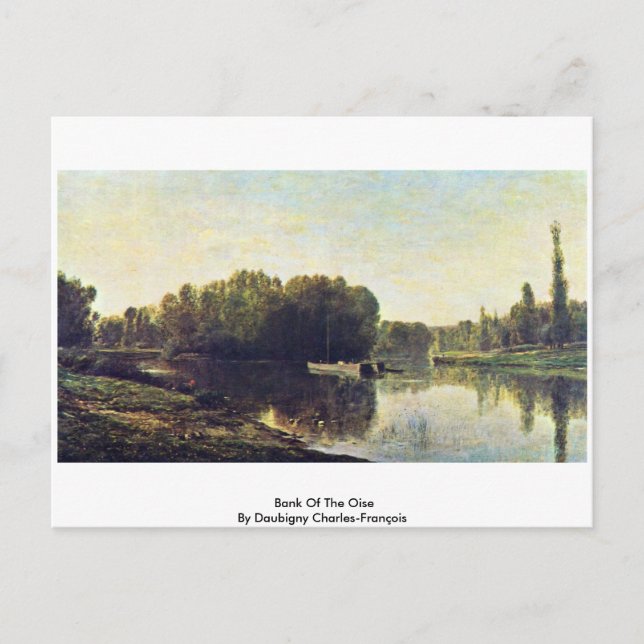 Postal Banco Del Oise Por Daubigny Charles-François (Anverso)