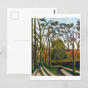 Postal Bancos de la è   Henri Rousseau  